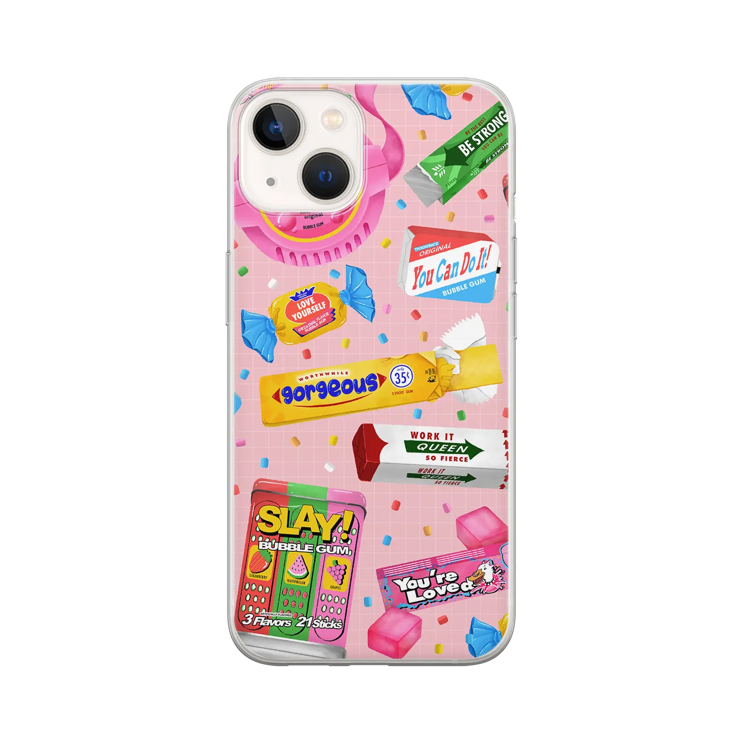 Slay Bubble Gum Personalised iPhone Case GoCustomized