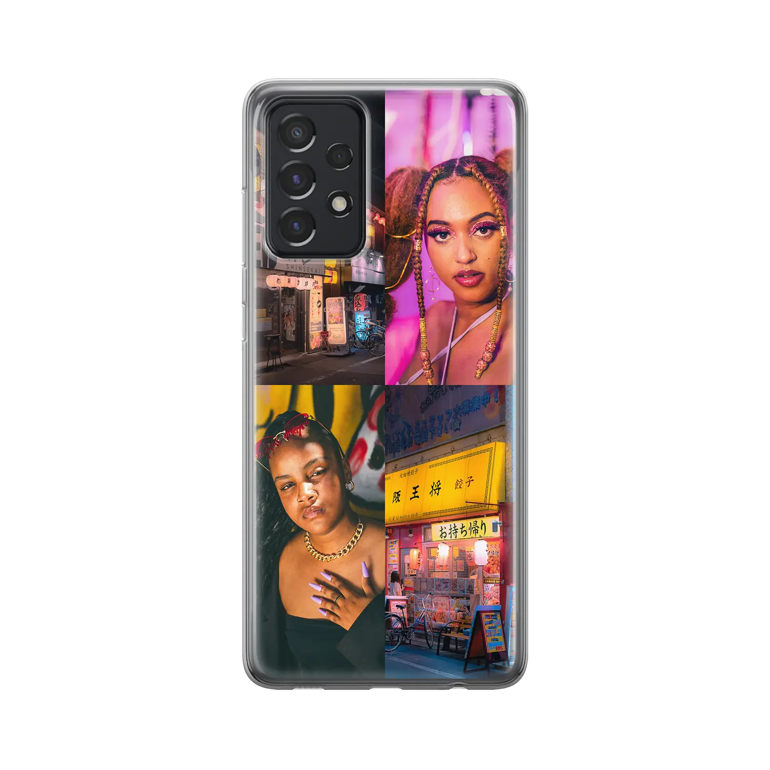 4 Pictures Custom Galaxy A Case GoCustomized