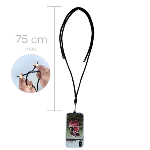 Phone Case Cord Strap Black GoCustomized