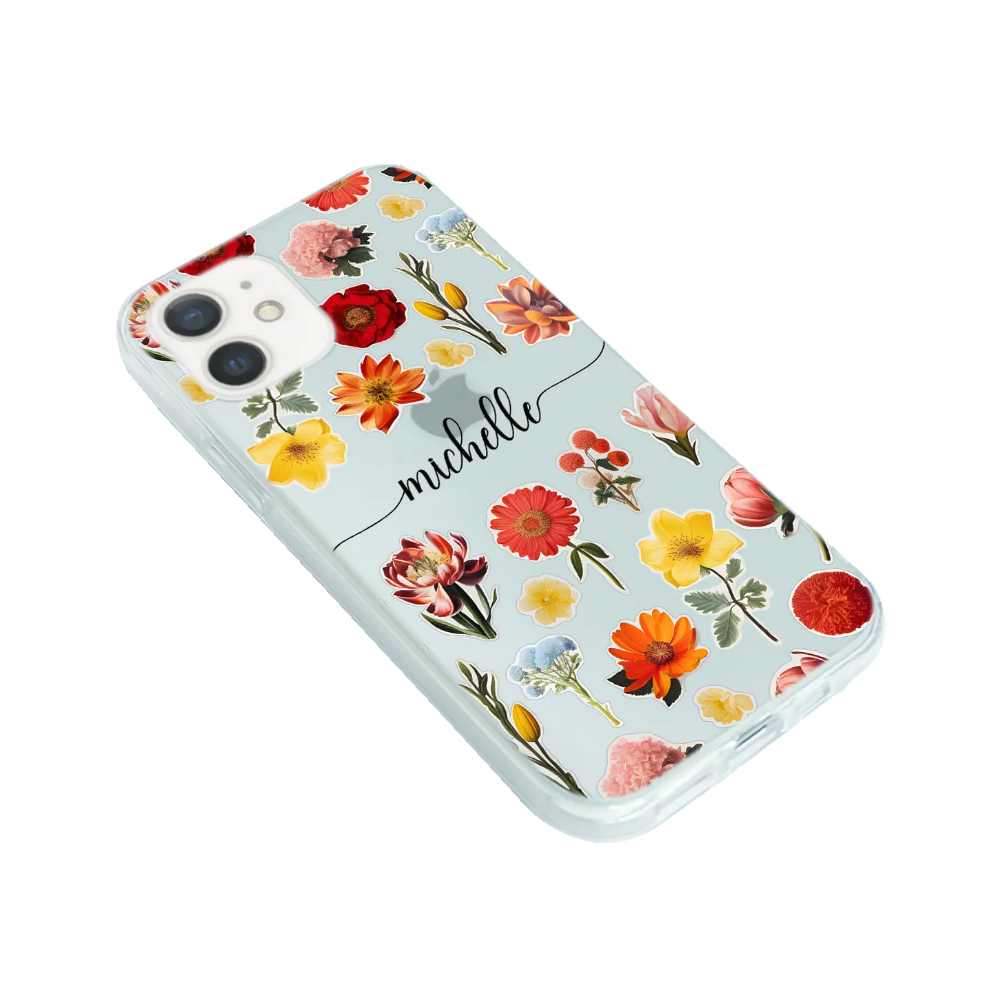 Blomsterklistermærker - Custom Galaxy A Case