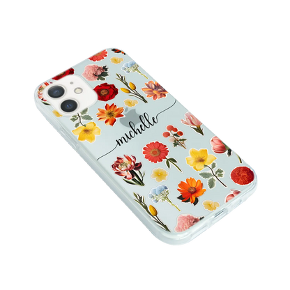 Blomsterklistermærker - Custom Galaxy A Case