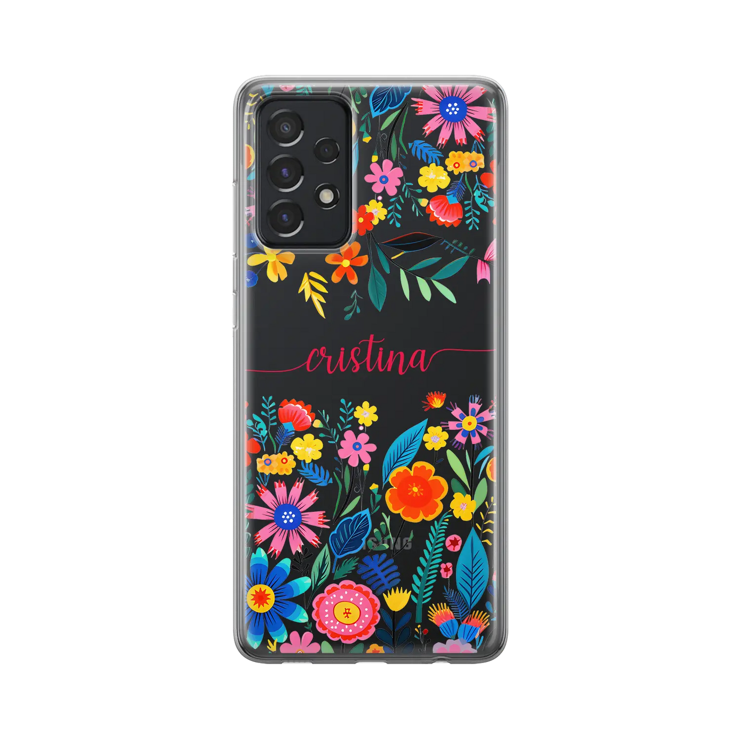 Happy Flowers - Custom Galaxy A Mobilcover