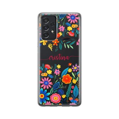 Happy Flowers - Custom Galaxy A Mobilcover