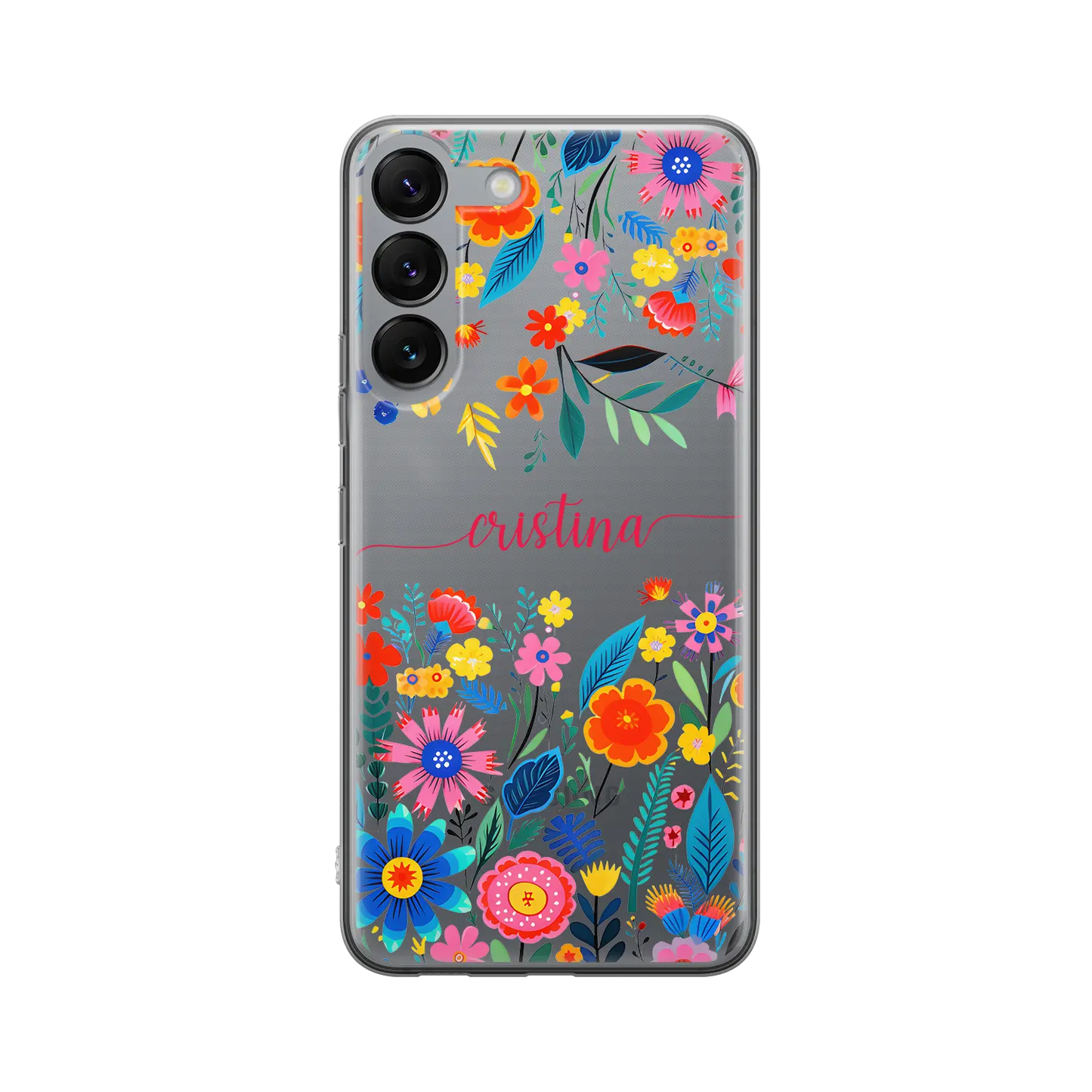 Happy Flowers - Custom Galaxy S Mobilcover