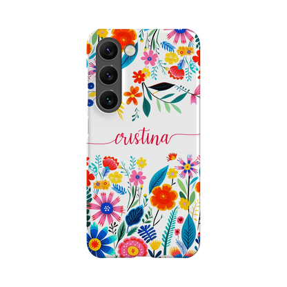 Happy Flowers - Custom Galaxy S Mobilcover