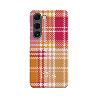 Plaid & Simple - Brugerdefineret Galaxy S-etui