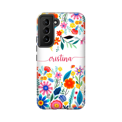 Happy Flowers - Custom Galaxy S Mobilcover