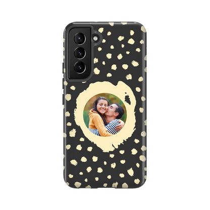 Grunge Dots Picture Style - Custom Galaxy S Case