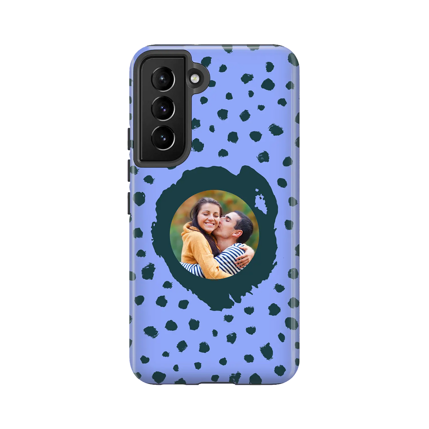 Grunge Dots Picture Style - Custom Galaxy S Case