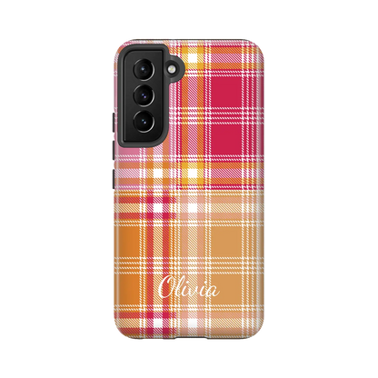 Plaid & Simple - Brugerdefineret Galaxy S-etui