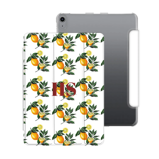 Citronmønster - brugerdefineret iPad-etui