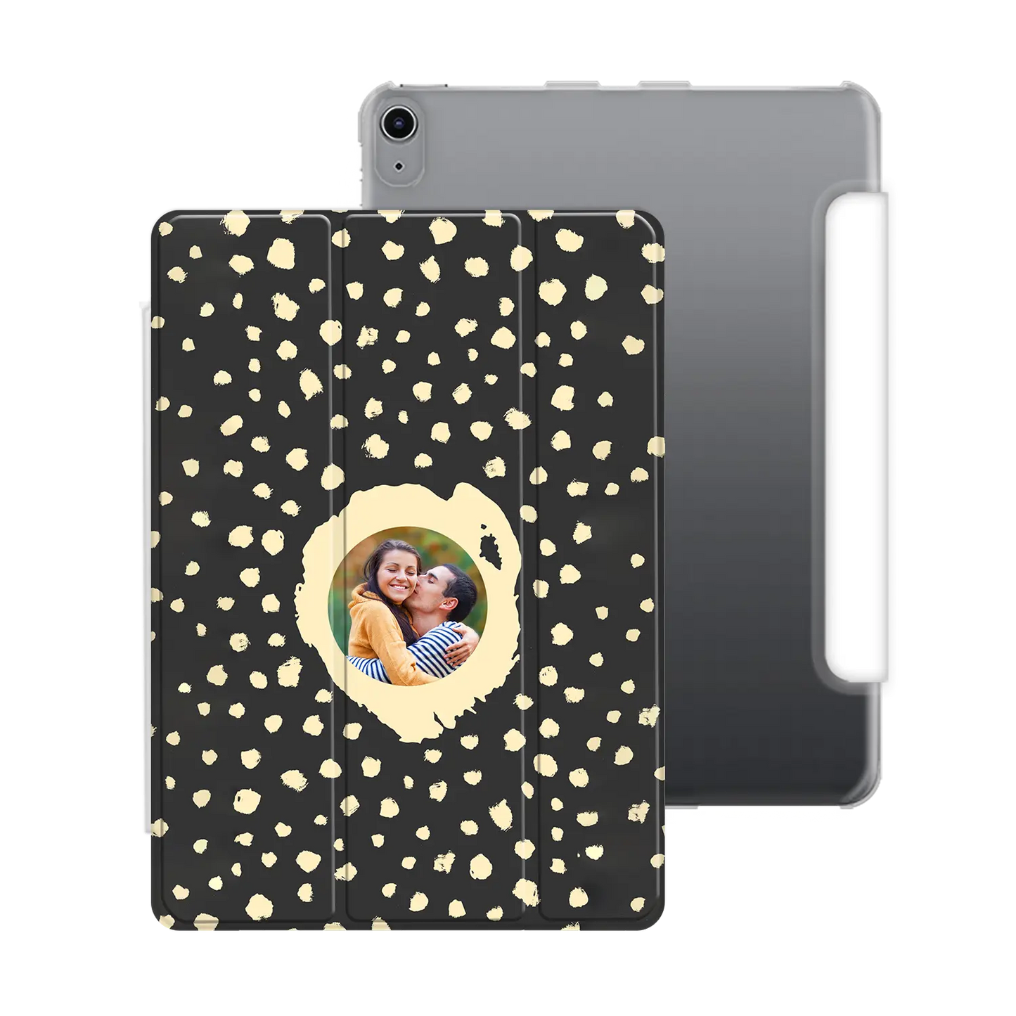 Grunge Dots Picture Style - brugerdefineret iPad-etui