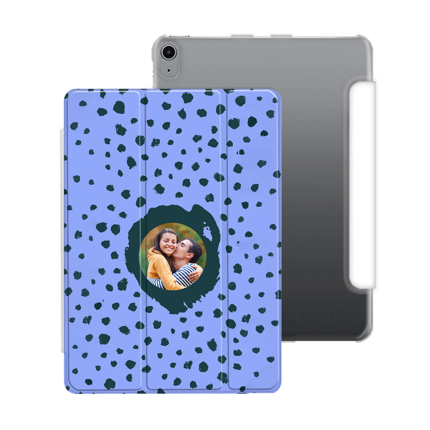 Grunge Dots Picture Style - brugerdefineret iPad-etui