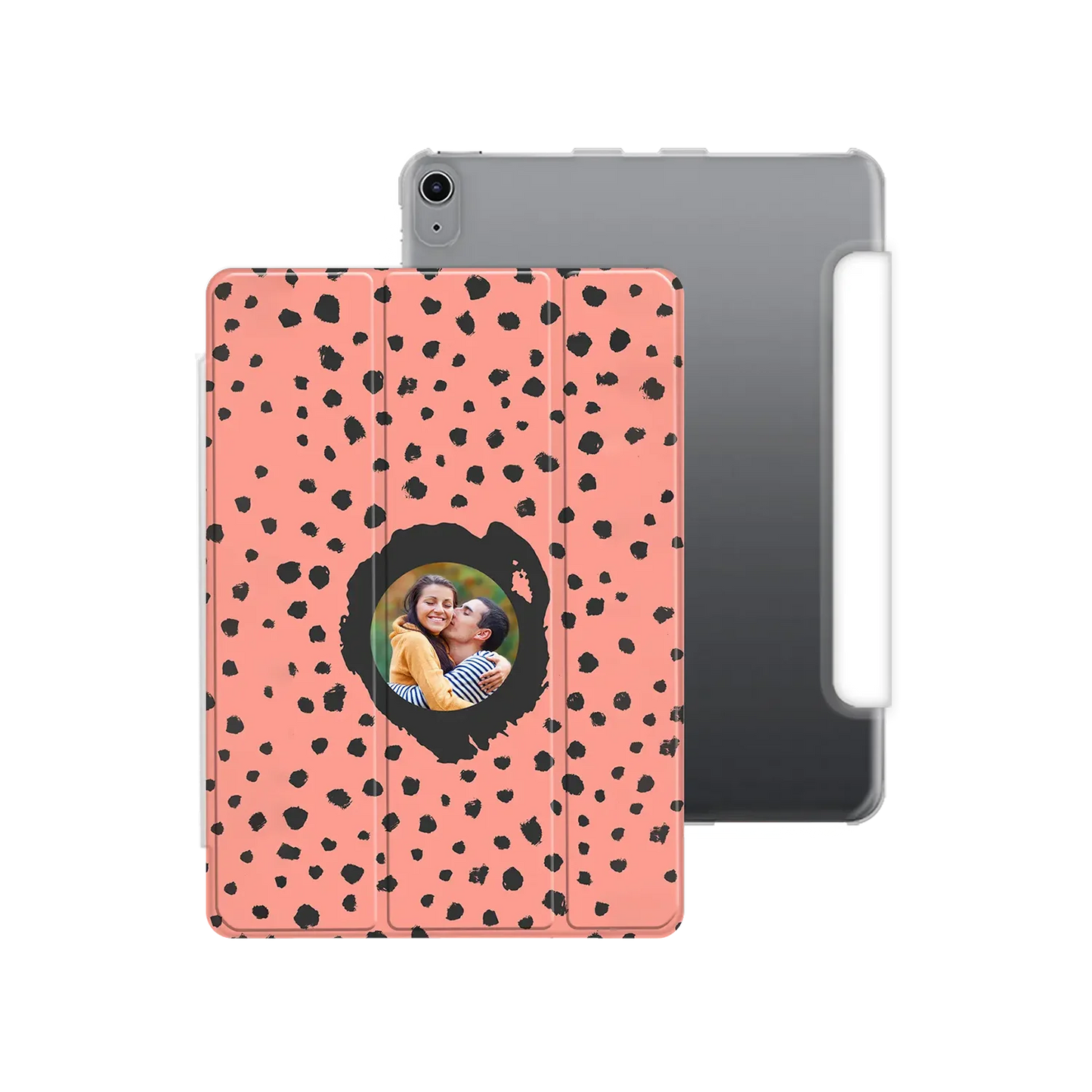 Grunge Dots Picture Style - brugerdefineret iPad-etui