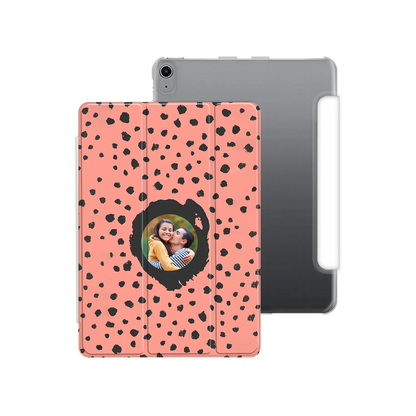 Grunge Dots Picture Style - brugerdefineret iPad-etui