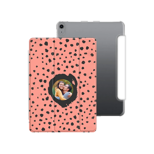 Grunge Dots Picture Style - brugerdefineret iPad-etui