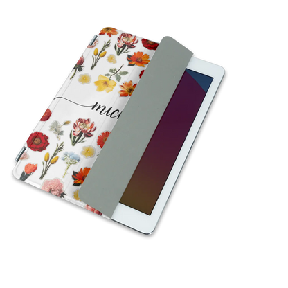 Blomsterklistermærker - Brugerdefineret iPad-etui