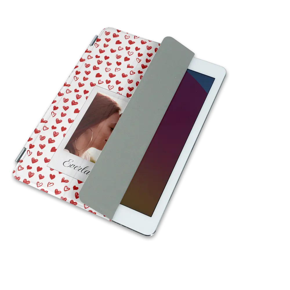 Polaroid-hjerter - iPad-etui med eget design