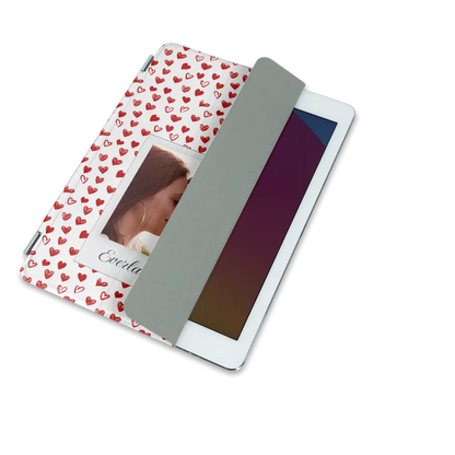 Polaroid-hjerter - iPad-etui med eget design