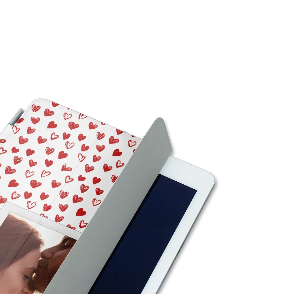 Polaroid-hjerter - iPad-etui med eget design