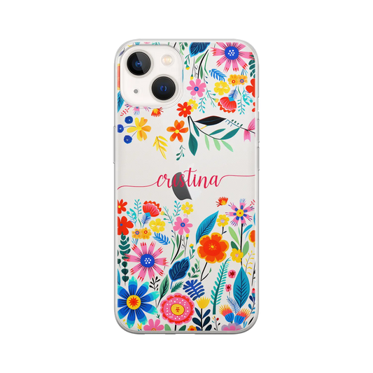 Glade blomster - brugerdefineret iPhone Mobilcover