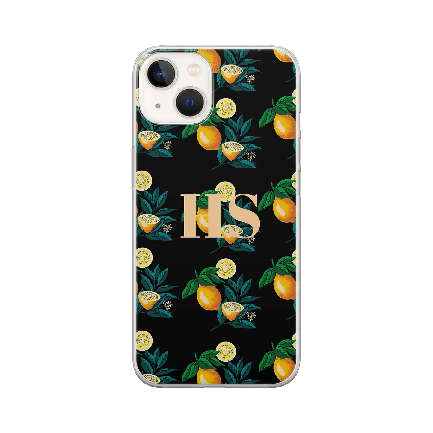 Citronmønster - brugerdefineret iPhone-etui