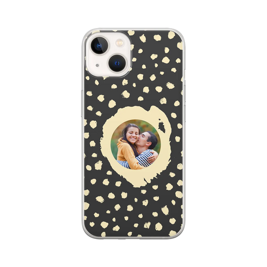 Grunge Dots Picture Style - brugerdefineret iPhone-etui