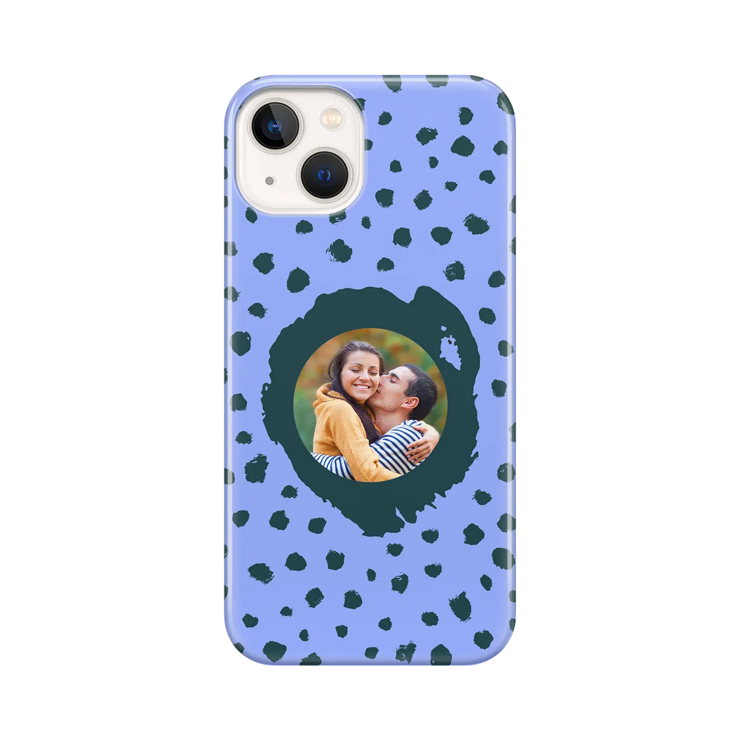 Grunge Dots Picture Style - brugerdefineret iPhone-etui