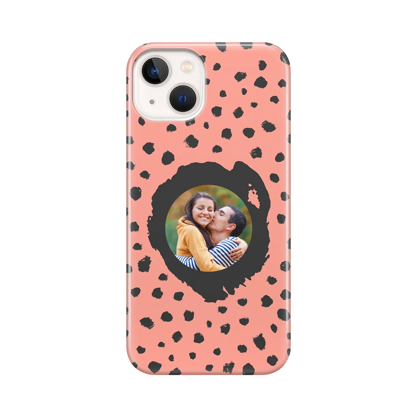 Grunge Dots Picture Style - brugerdefineret iPhone-etui