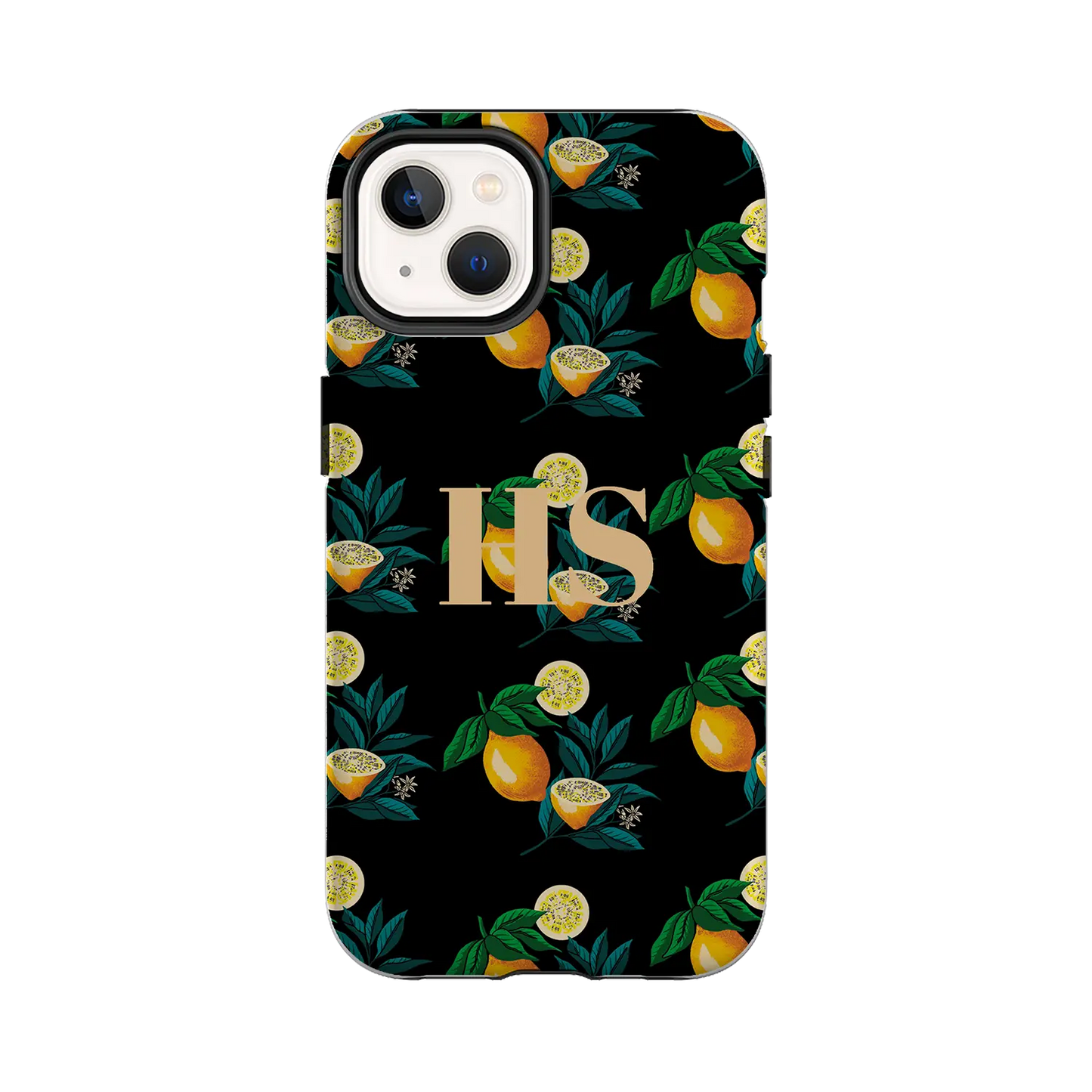 Citronmønster - brugerdefineret iPhone-etui