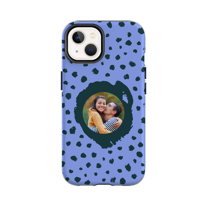 Grunge Dots Picture Style - brugerdefineret iPhone-etui