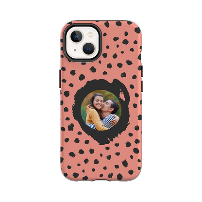 Grunge Dots Picture Style - brugerdefineret iPhone-etui