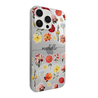 Blomsterklistermærker - Custom Galaxy A Case