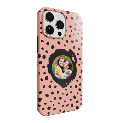 Grunge Dots Picture Style - brugerdefineret iPhone-etui