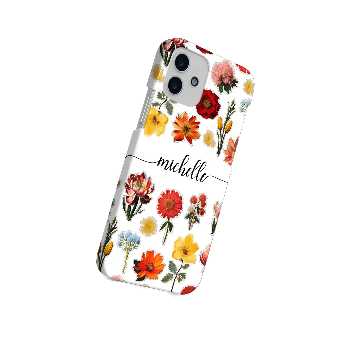 Blomsterklistermærker - Custom Galaxy A Case