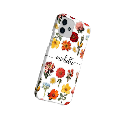 Blomsterklistermærker - Custom Galaxy A Case