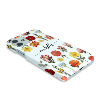 Blomsterklistermærker - Custom Galaxy A Case