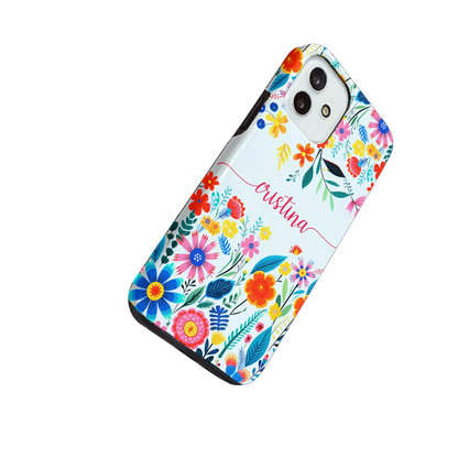 Happy Flowers - Custom Galaxy S Mobilcover