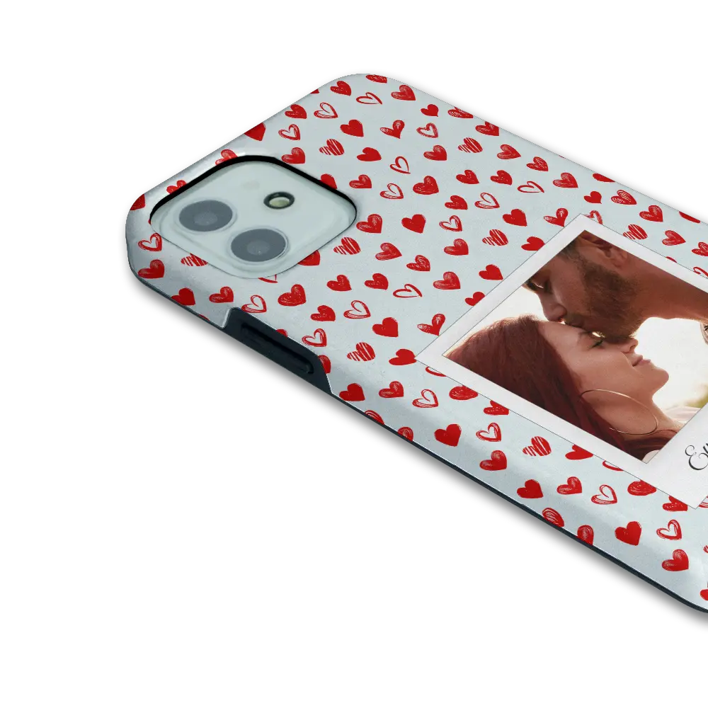 Polaroid Hearts - brugerdefineret iPhone-etui