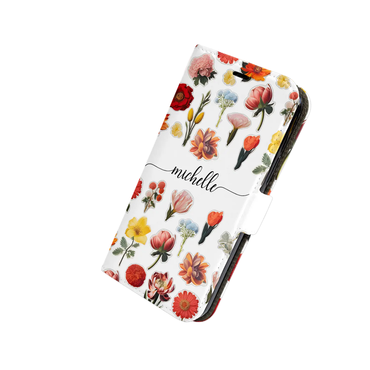 Blomsterklistermærker - Custom Galaxy S Case