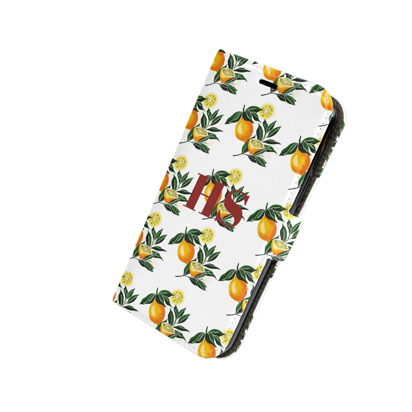 Citronmønster - brugerdefineret iPhone-etui