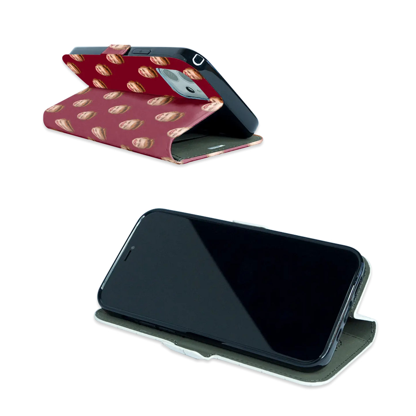 Face & Swirls - brugerdefineret iPhone-etui