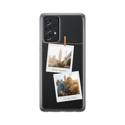 Polaroid Duo - spersonalizowane Galaxy  A Case