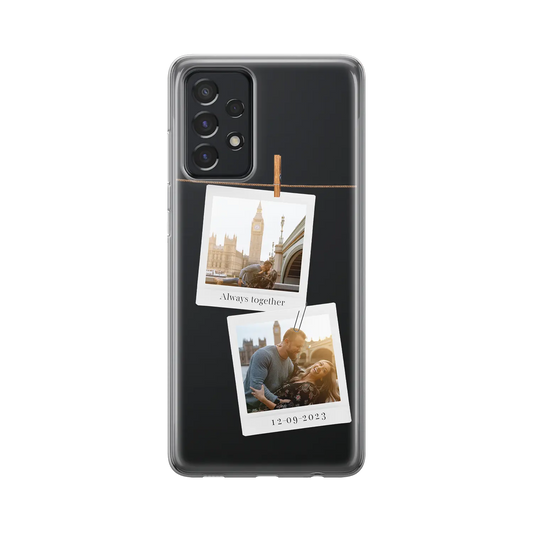 Polaroid Duo - spersonalizowane Galaxy  A Case