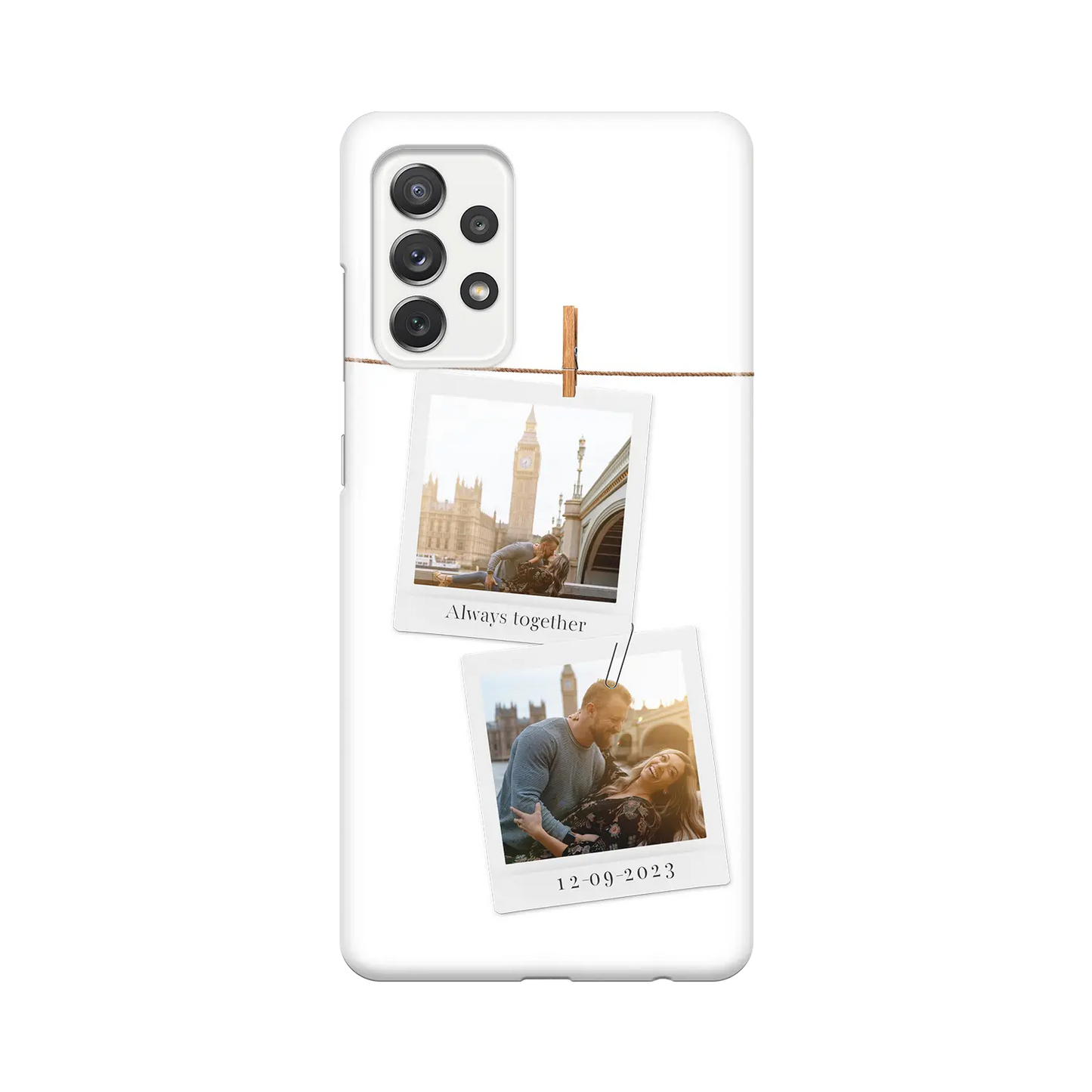 Polaroid Duo - spersonalizowane Galaxy  A Case