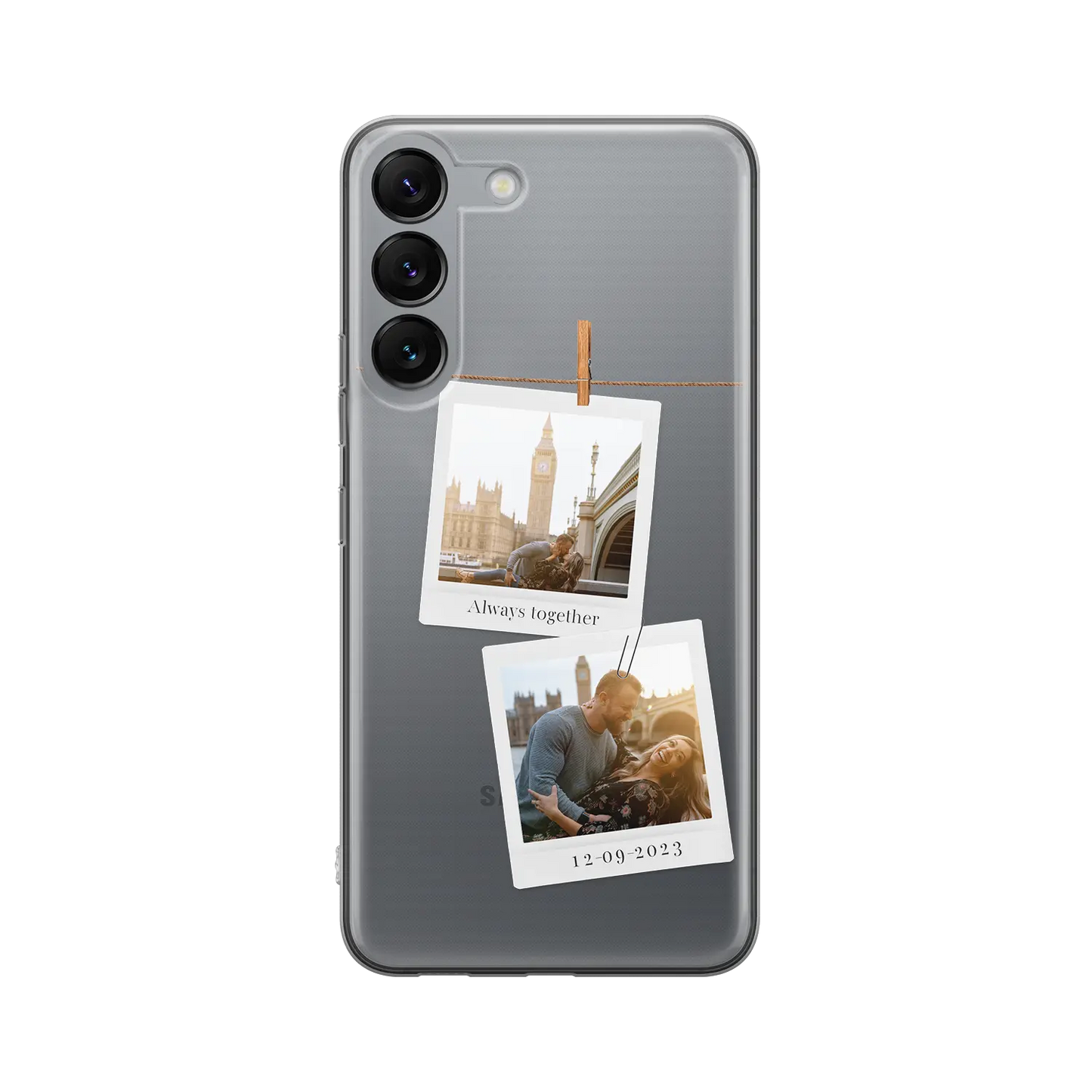 Polaroid Duo - spersonalizowane Galaxy  S Case