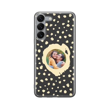 Grunge Dots Picture Style - spersonalizowane Galaxy  S Case