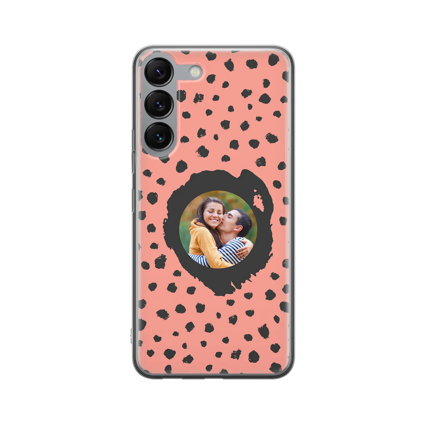 Grunge Dots Picture Style - spersonalizowane Galaxy  S Case