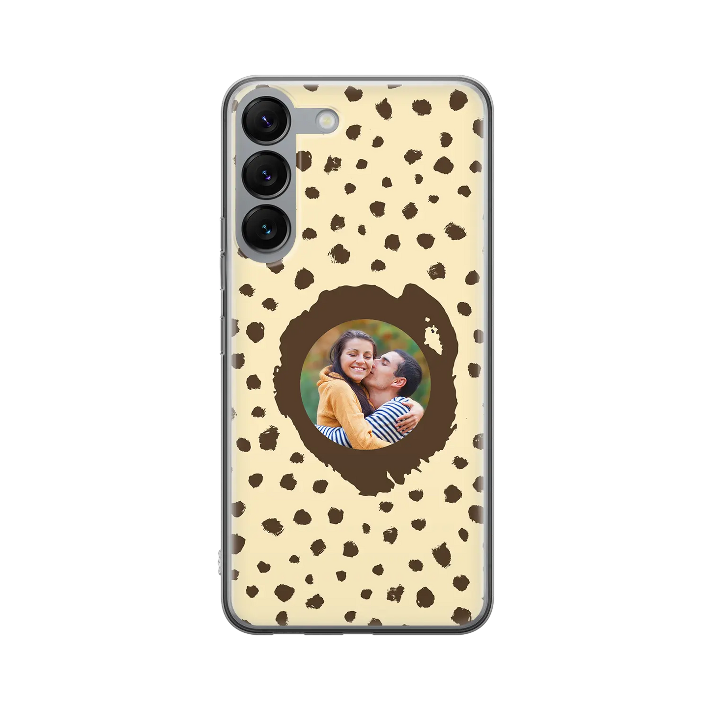 Grunge Dots Picture Style - spersonalizowane Galaxy  S Case