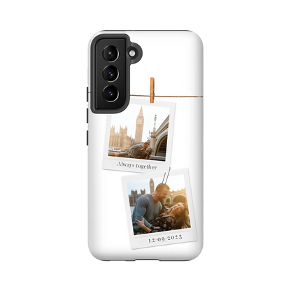 Polaroid Duo - spersonalizowane Galaxy  S Case